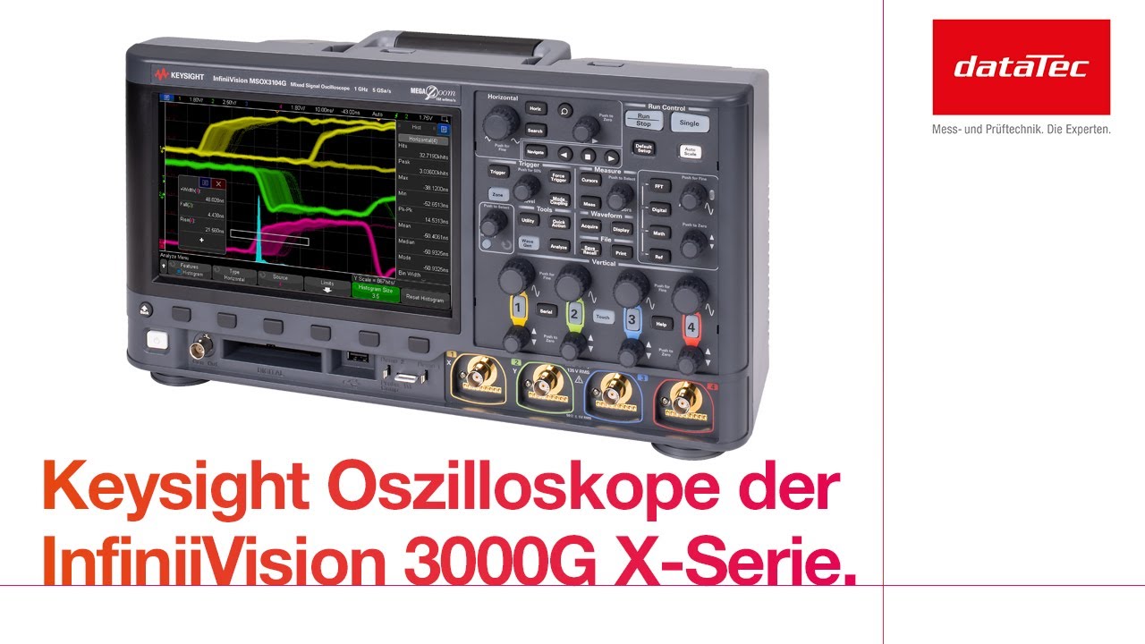 Keysight InfiniiVision 3000G X-Series - Ease of use meets functionality.