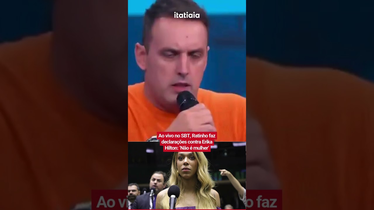 AO VIVO NO SBT, RATINHO FAZ DECLARA&Ccedil;&Otilde;ES TRANSF&Oacute;BICAS CONTRA ERIKA HILTON: &lsquo;N&Atilde;O &Eacute; MULHER&rsquo;