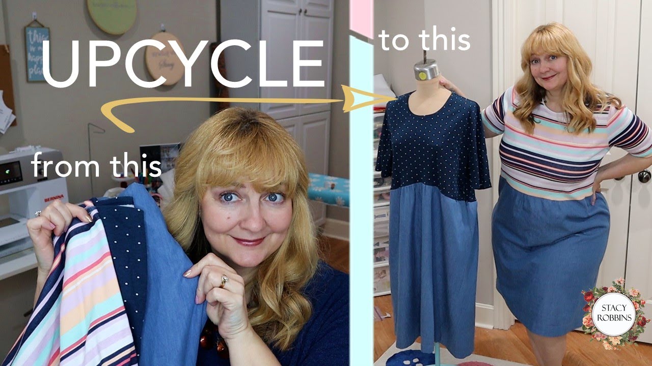 Upcycle a T-shirt into a Dress - 2 projects this week!