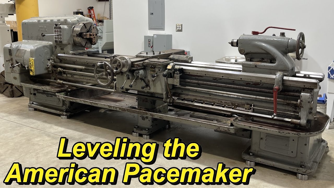 Leveling the American Pacemaker Lathe
