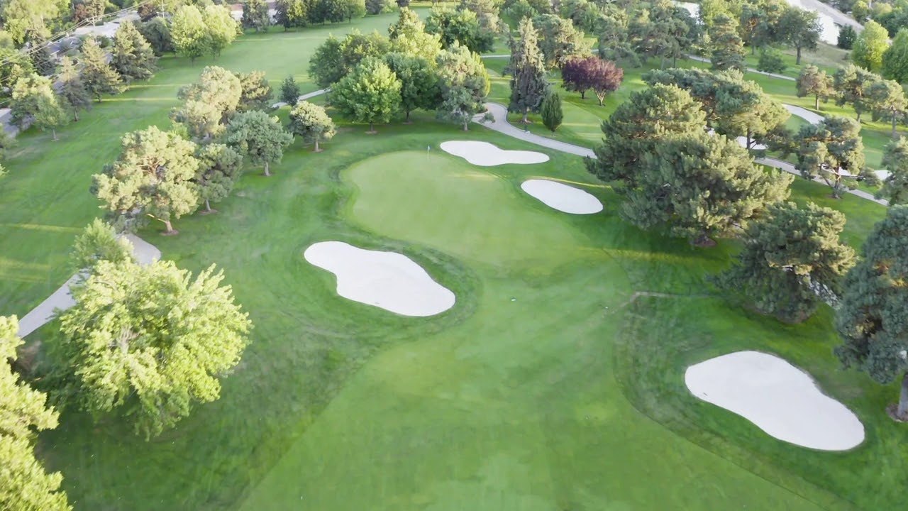 Hillcrest Country Club Golf Course Fly Over