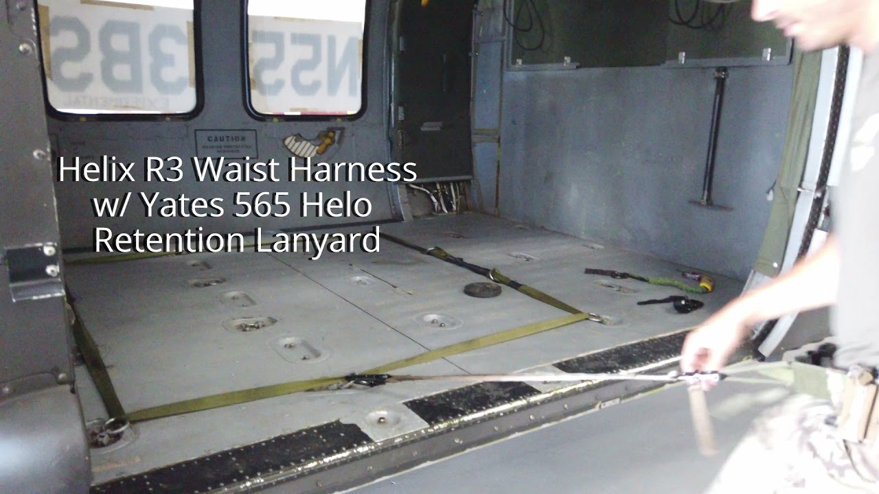 Helix R3 Waist Harness with Yates 565 Helo Retention Lanyard