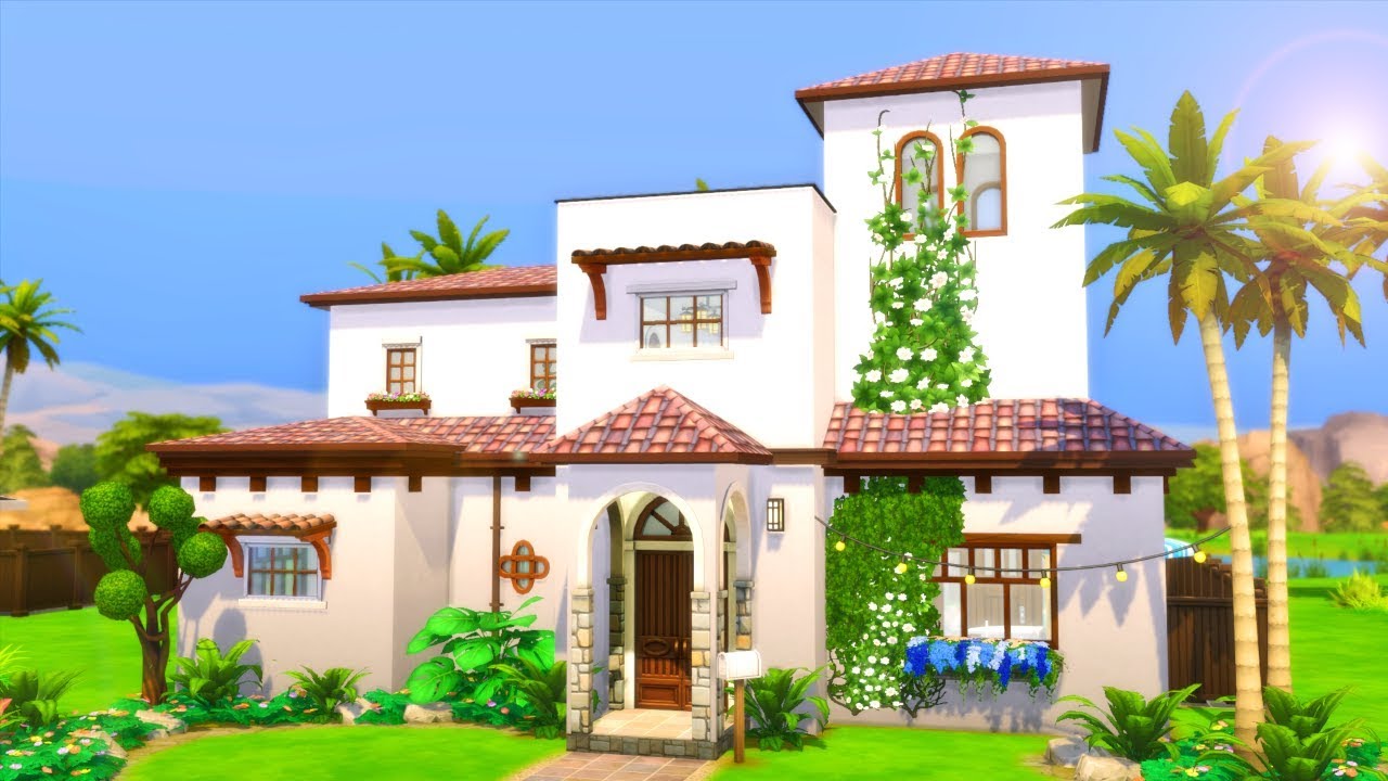 MIXED MEDITERRANEAN || The Sims 4 Speed Build