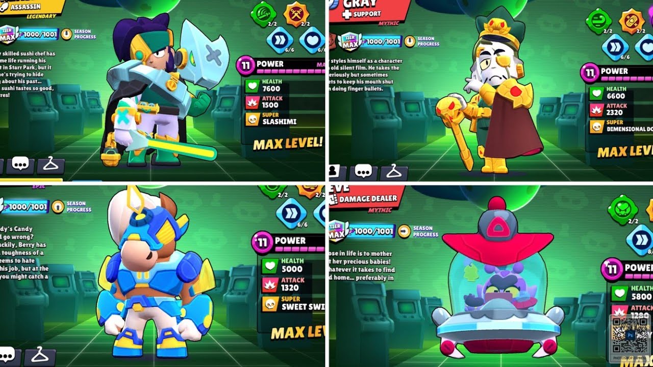 NEW STARR FORCE SKINS【Brawl Stars】
