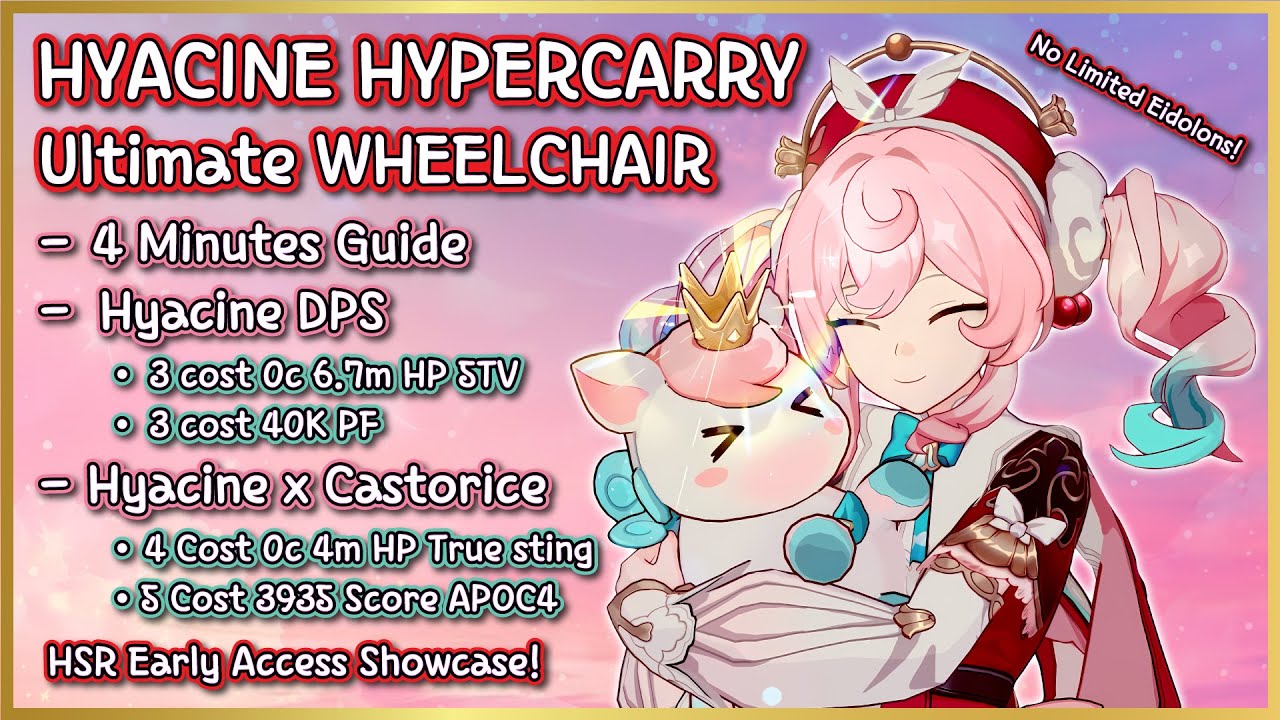 E0 HYACINE DPS IS MADNESS | 4 Mins Guide | 3 Cost 0c MoC12 | 40k PF | 3935 APOC4 | HSR Early Access