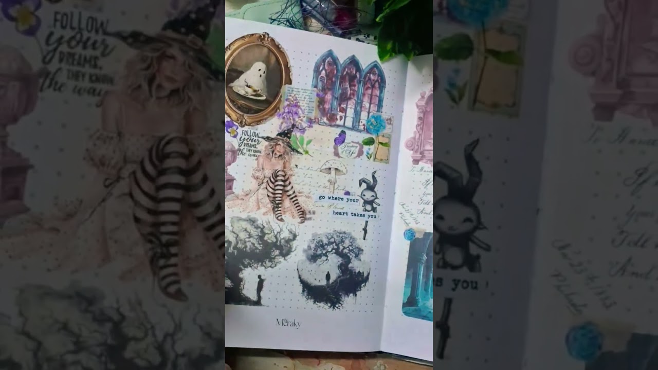 Witch journal | junk journal ideas | bullet journal ideas 