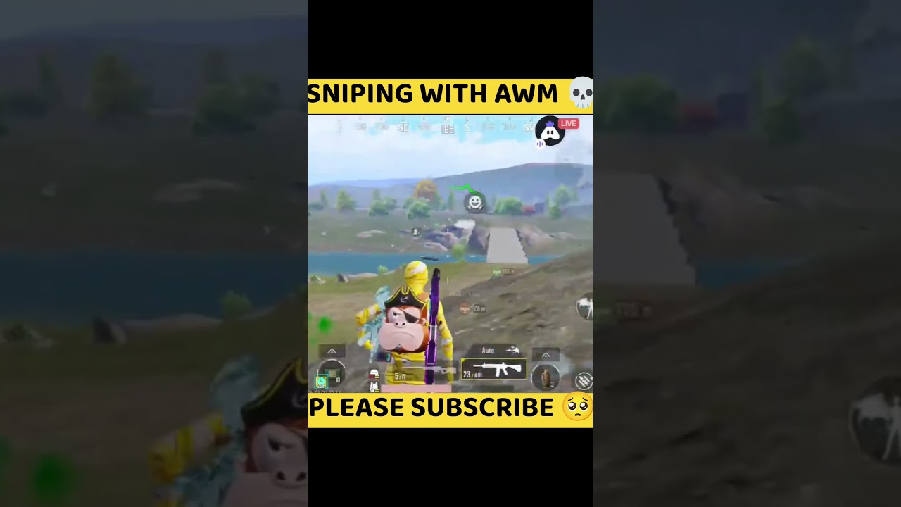 SNIPING WITH AWM 💀 #bgmi #bgmilive #rankpushlive #shorts