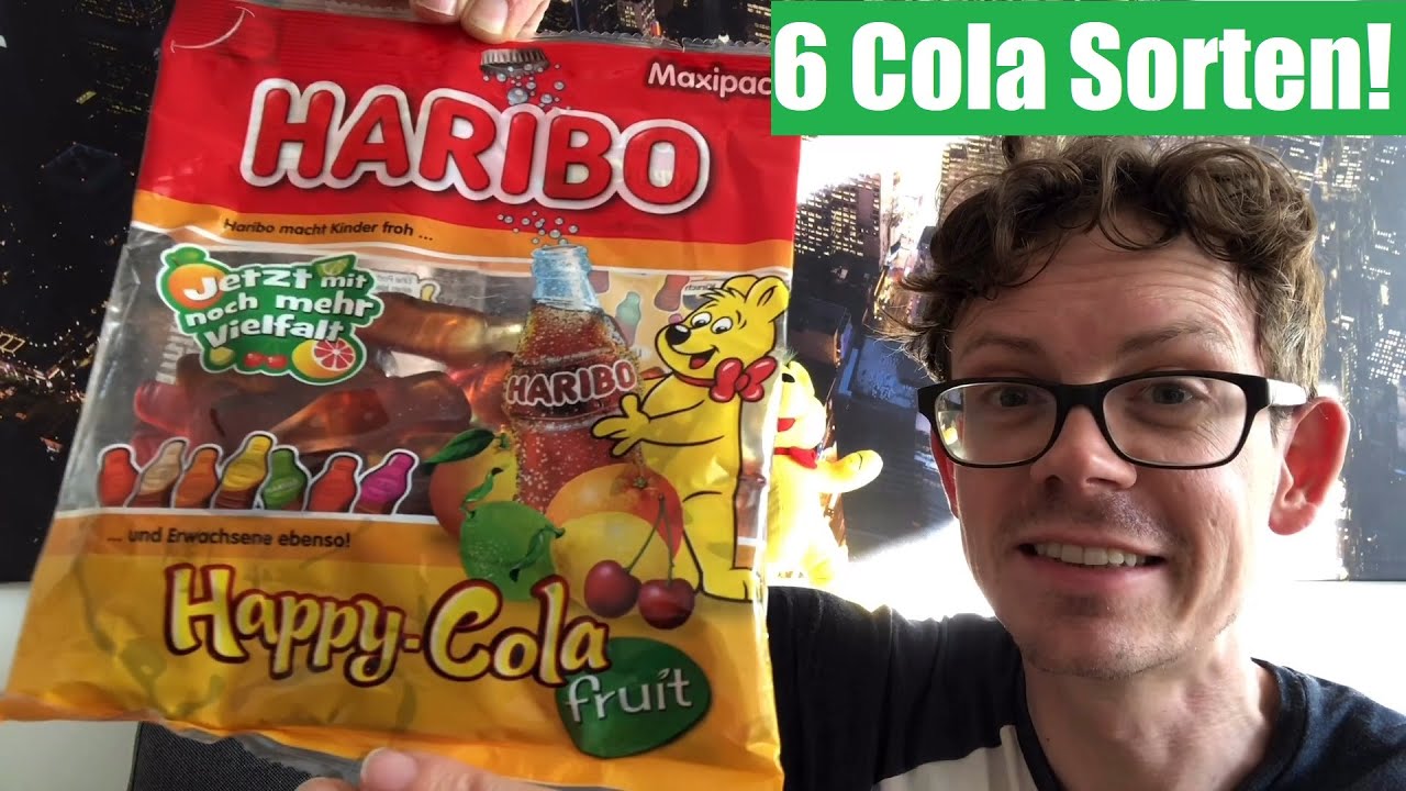 Haribo Happy Cola Fruit mit 6 verschiedenen Cola Sorten im Test - Grapefruit, Limette und...