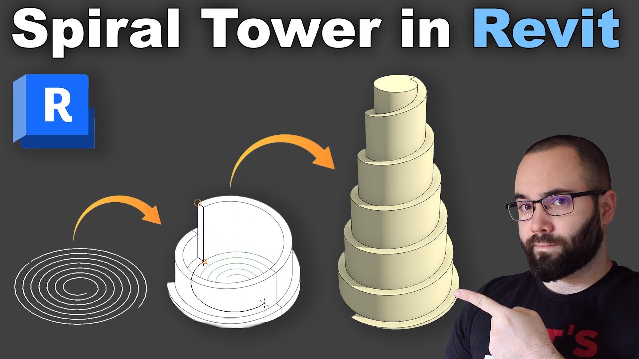 Spiral Tower in Revit Tutorial