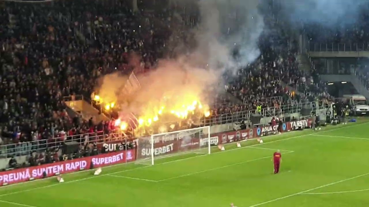 Rapid - Poli Timisoara - inaugurare Giulesti-atmosfera fantastica la Old Boys strobo + Rica Raducanu