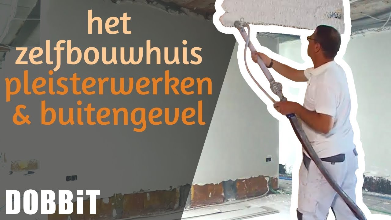 Het Zelfbouwhuis - Pleisterwerken en afwerking van de buitengevel