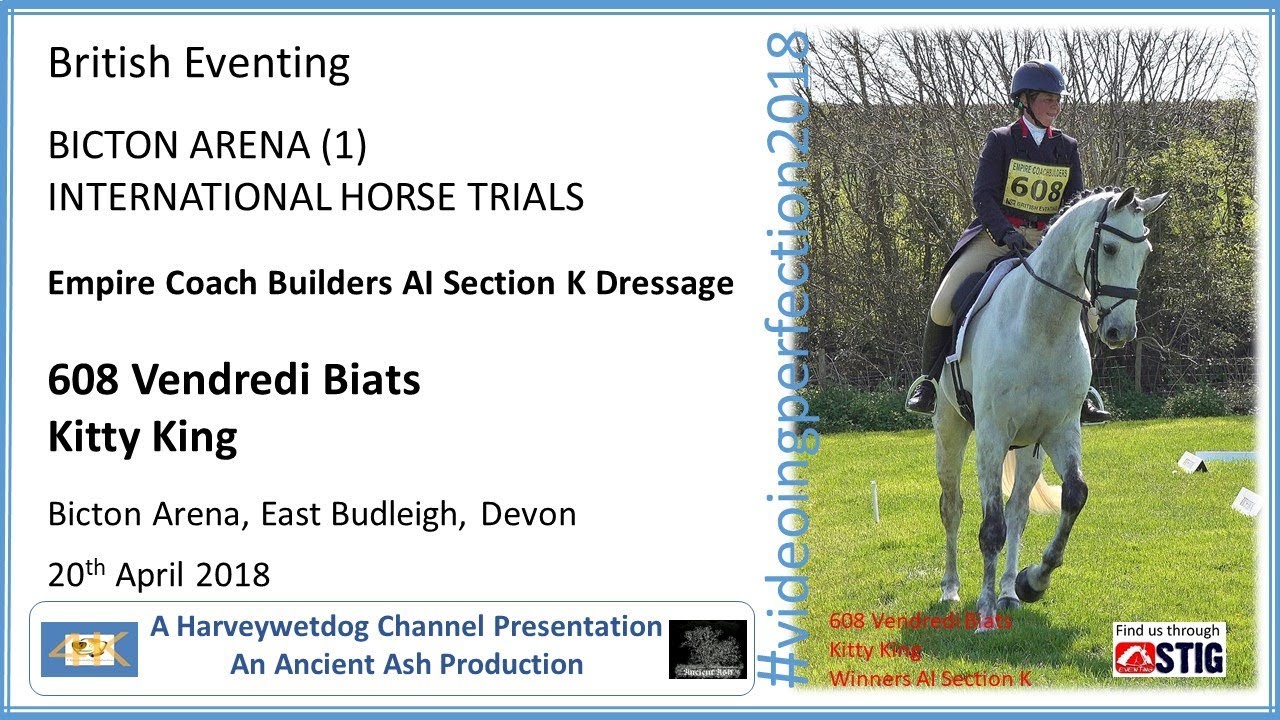 Bicton Arena International Horse Trials: Kitty King DRESSAGE
