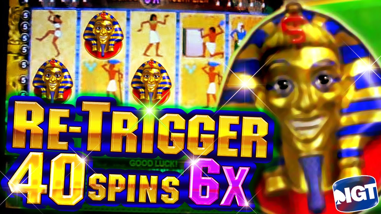 40 Free Spins on Pharaoh's Fortune + Retrigger  BIG WIN - 5c Video Slots