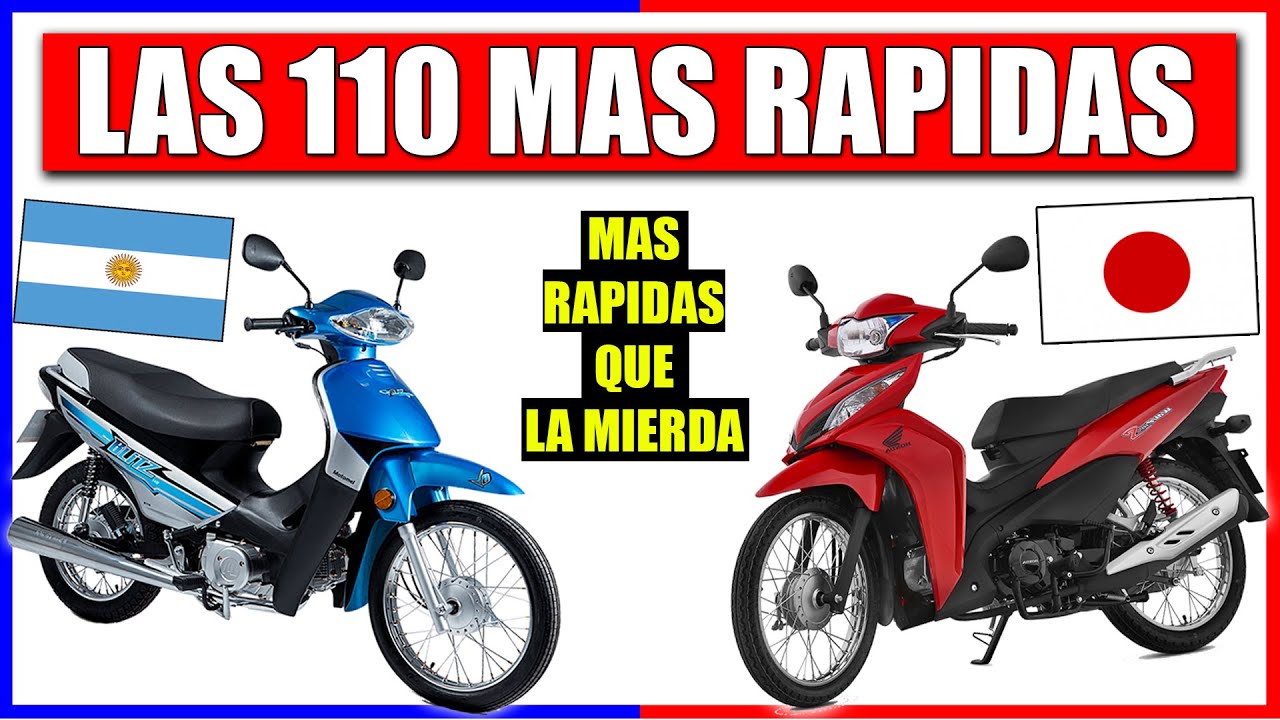 TOP 10 MOTOS 110cc MAS RAPIDAS ¿CUAL ES LA MEJOR? @Kiel vlogs