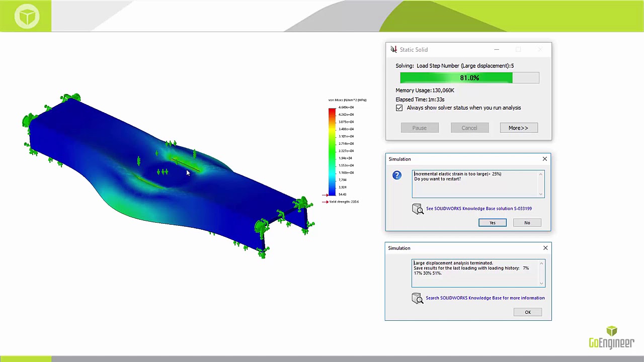 SOLIDWORKS Simulation — нелинейное обратное проектирование декоративного ограждения