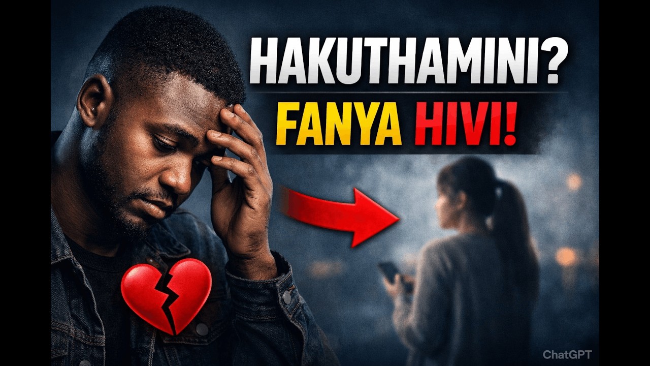 Ukigundua Mtu Hakuthamini, Fanya Haya Mara Moja (Itakuokoa Kisaikolojia)