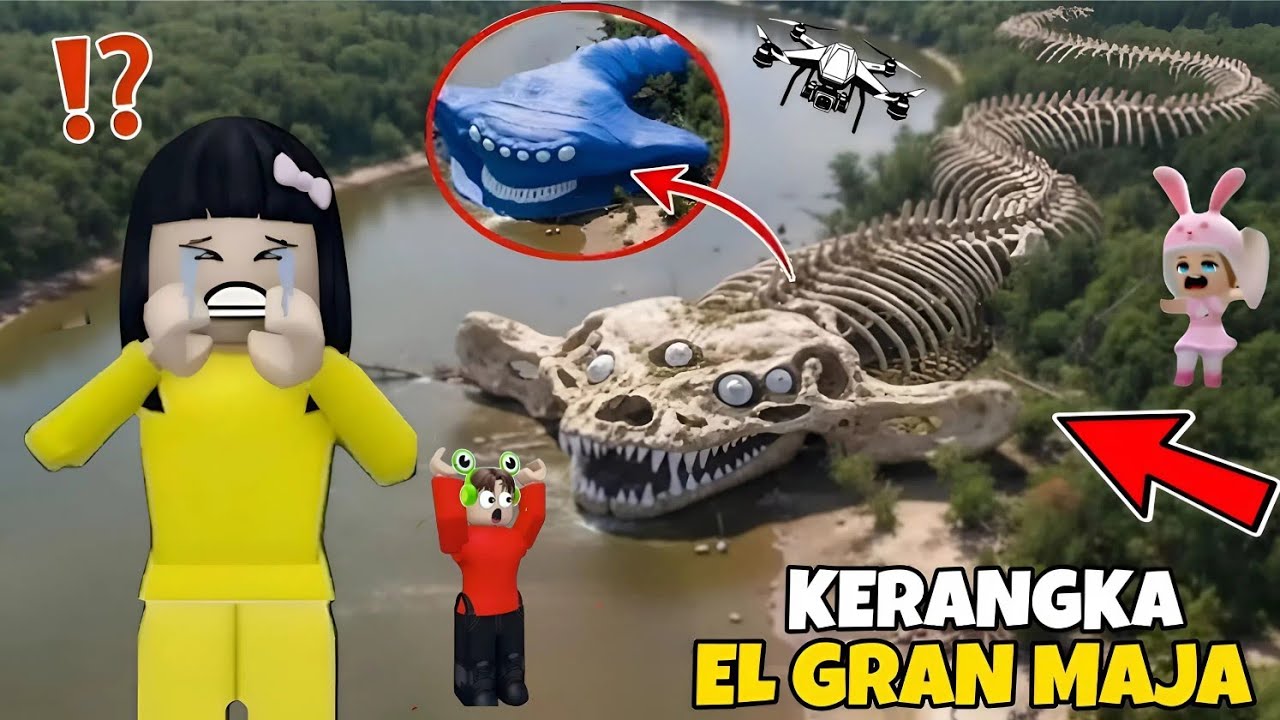 DRONE Yuta Mio & Baby Bells90 Merekam PENAMPAKAN KERANGKA EL GRAN MAJA RAKSASA 😱 | ROBLOX