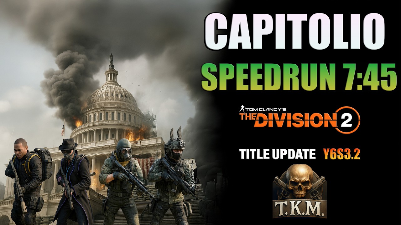 🔥🚀 ¡Speedrun Legendario en Capitolio ! | 7:45 🕖 Darius, Namdo, Makiixx y Leopero | The Division 2