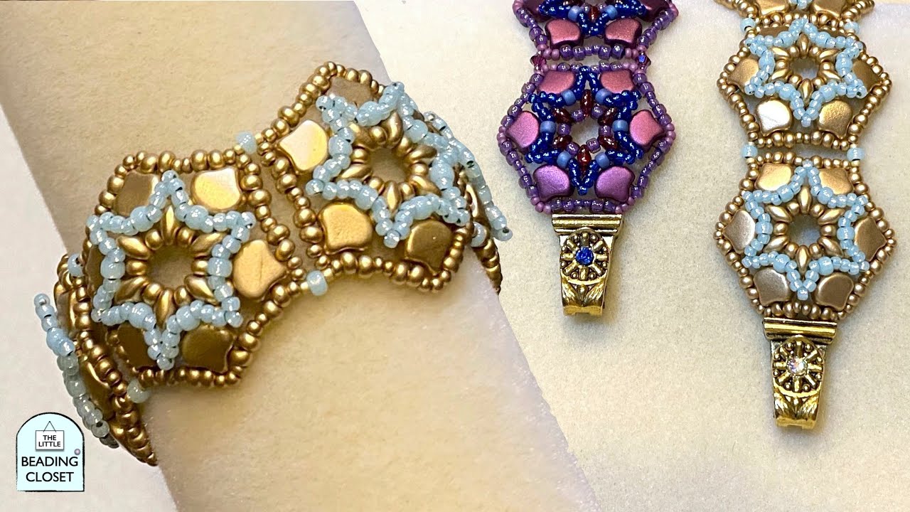 Beaded Bracelet Tutorial STAND OUT STARS a Ginko Bead Pattern