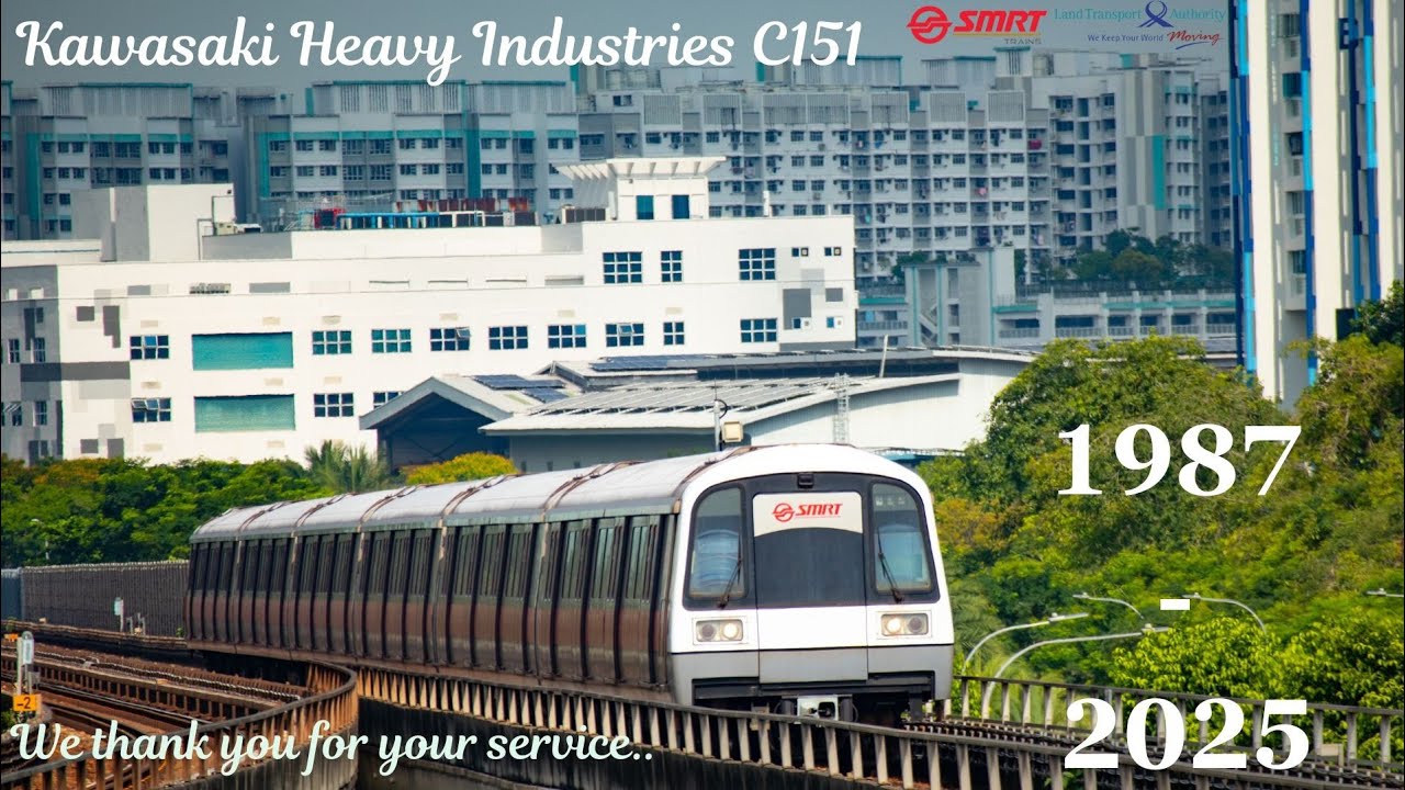 [SMRT] Tribute to the first ever MRT train in Singapore! Kawasaki Heavy Industries C151
