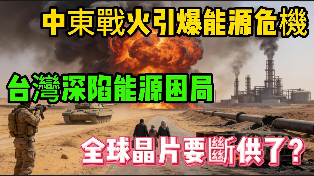 中東戰火已燒到家門口！台灣11天能源倒計時，全球晶片要斷供了？