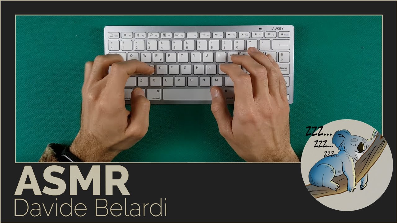 🐨 ASMR - Tastiera Wireless / Scrittura veloce - Suono Rilassante -
