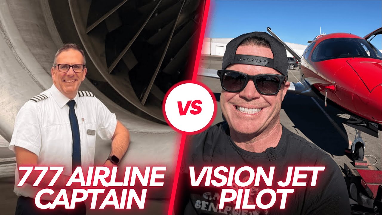 Капитан Boeing 777 против пилота Vision Jet! Кто лучший пилот?