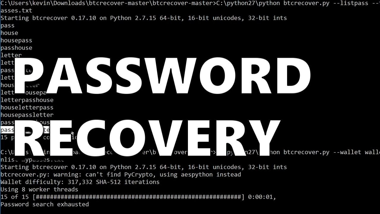 BTCRecover - A Useful Wallet Password & Seed Recovery Script
