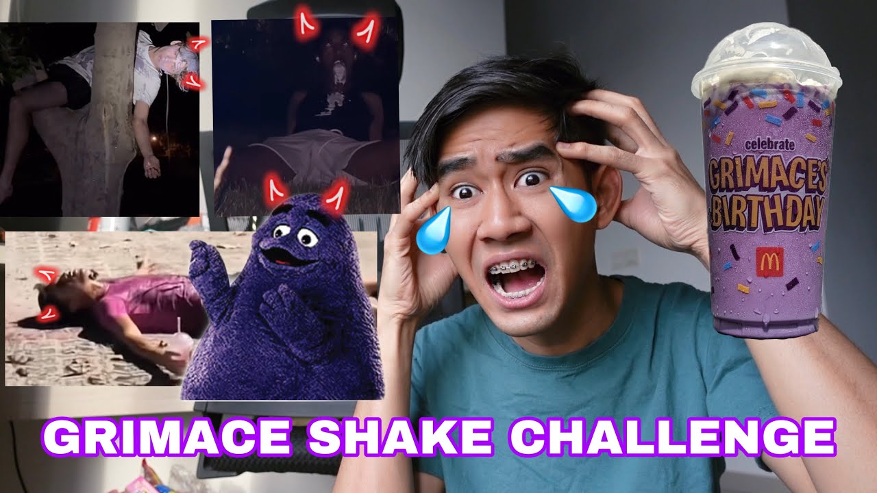 GRIMACE SHAKE CHALLENGE 😈 SERAM WEH LEPAS MINUM AIR NI 😱