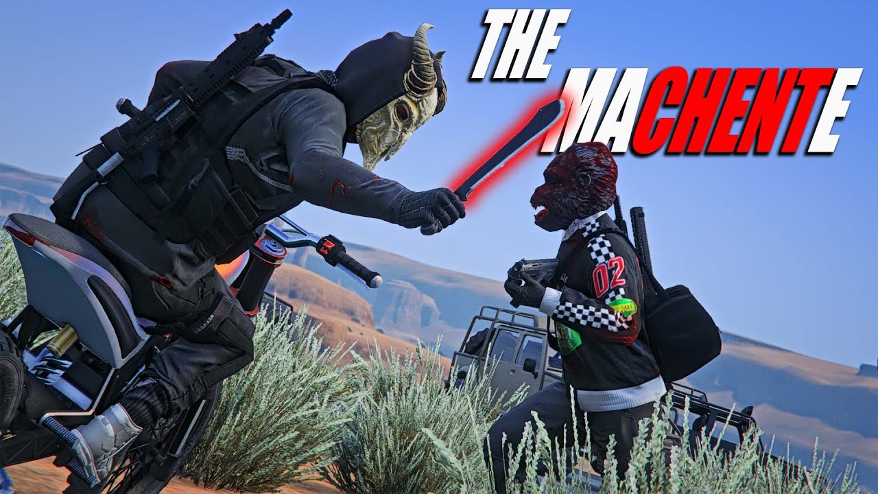 CHENT MODE SENGGOL BACOK! PERANG BESAR DI GTA HANYA MENGGUNAKAN PARANG!!! -GTA V ROLEPLAY