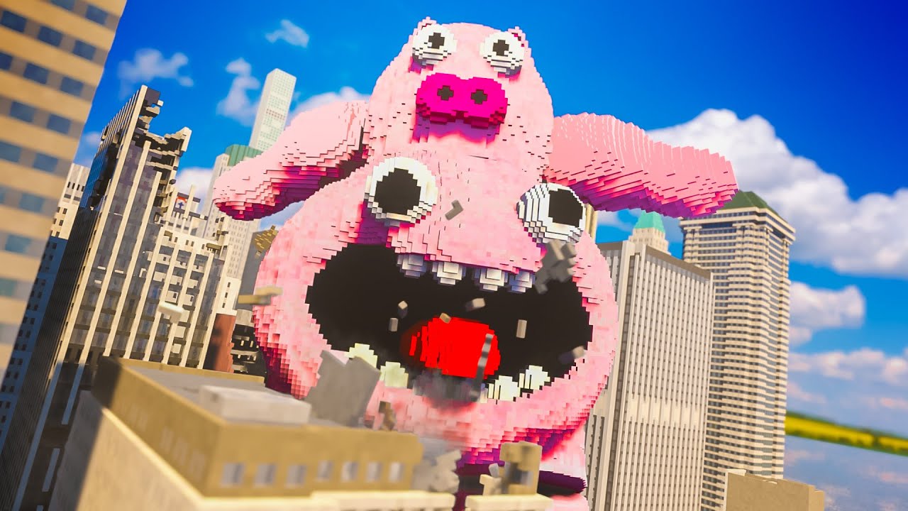 Giant CHEF PIGSTER Destroys A Whole CITY!