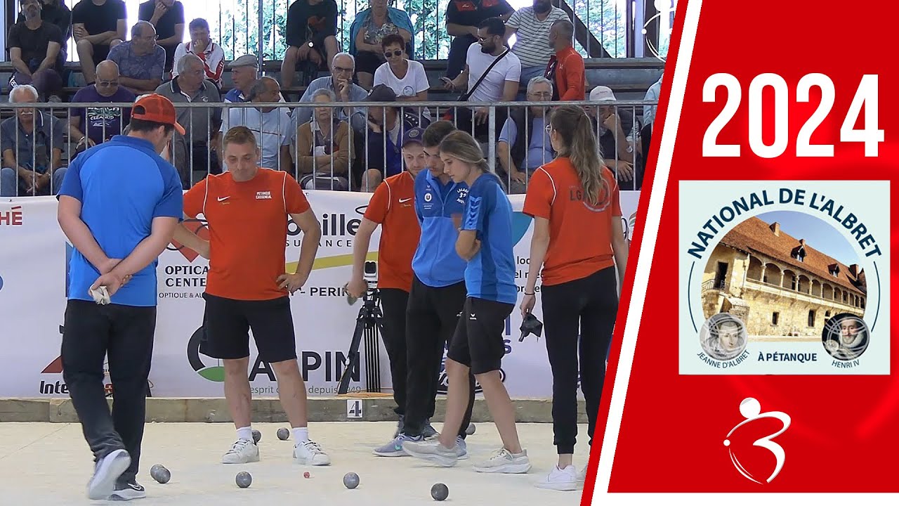 Après poules MARTIN vs RADAELLI : National triplette mixte à pétanque de l’Albret 2024 à Nérac