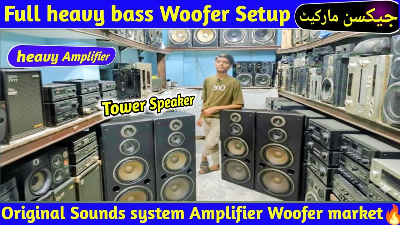 Jackson Market | VIP Heavy Bass Woofer Amplifier Speaker Fresh Collection 2025 Tower speaker Woofer 