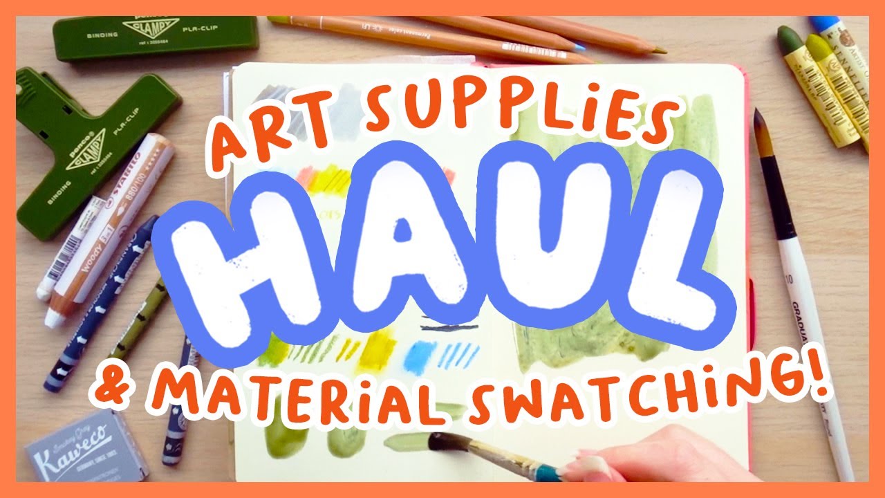 Art Supply Haul! + swatching 🎨