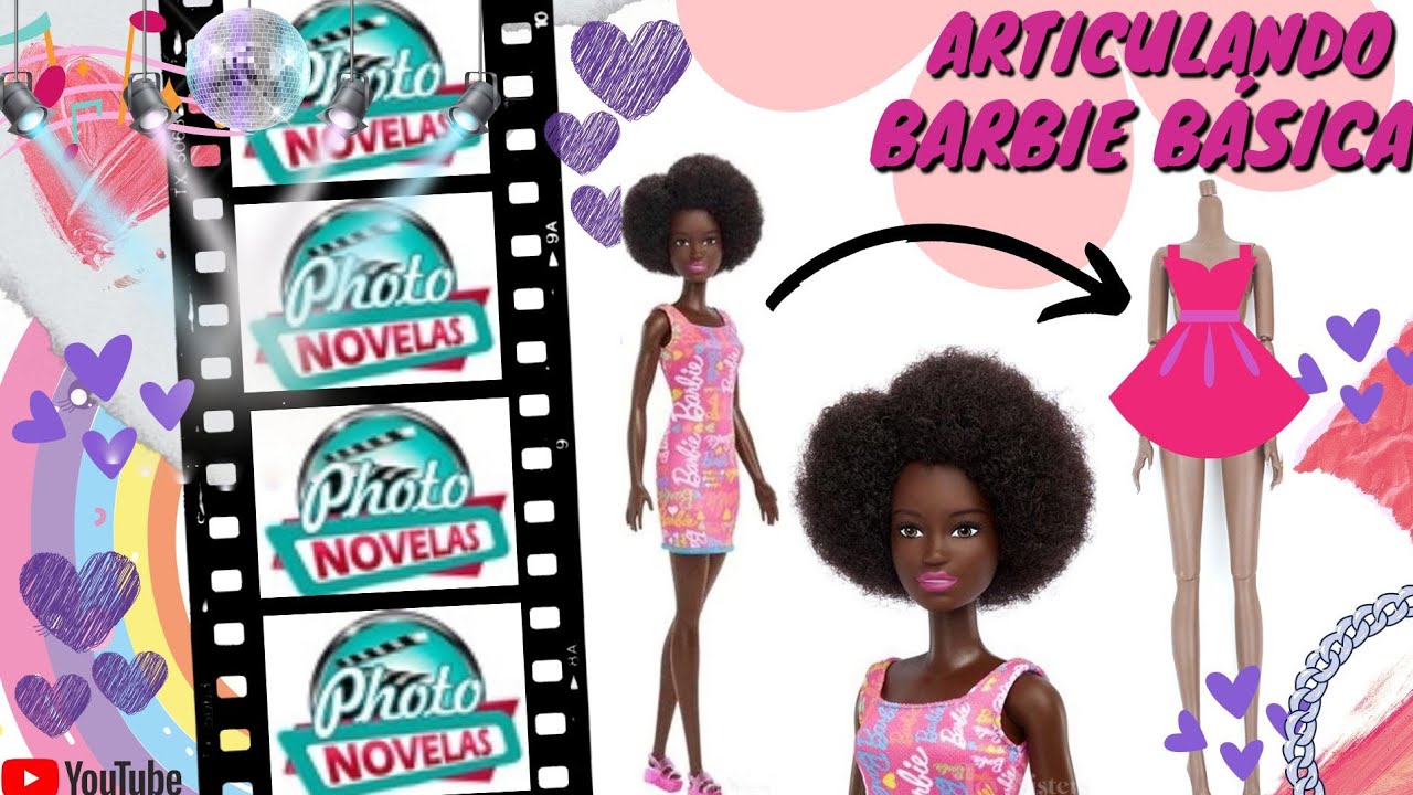 🥳 Articulando BARBIE Básica de BLACK POWER poderoso em corpo paralelo da SHOPEE [D.I.Y.]