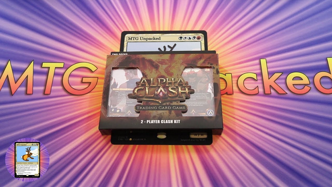 Alpha Clash TCG Clashgrounds 2-Player Clash Kit Unboxing