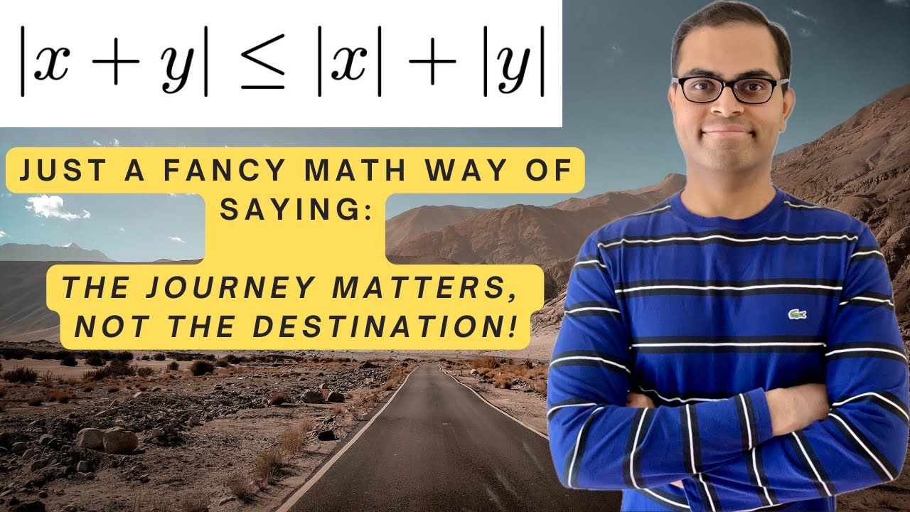 TRIANGLE INEQUALITY for Absolute Value: INTUITION and proof!