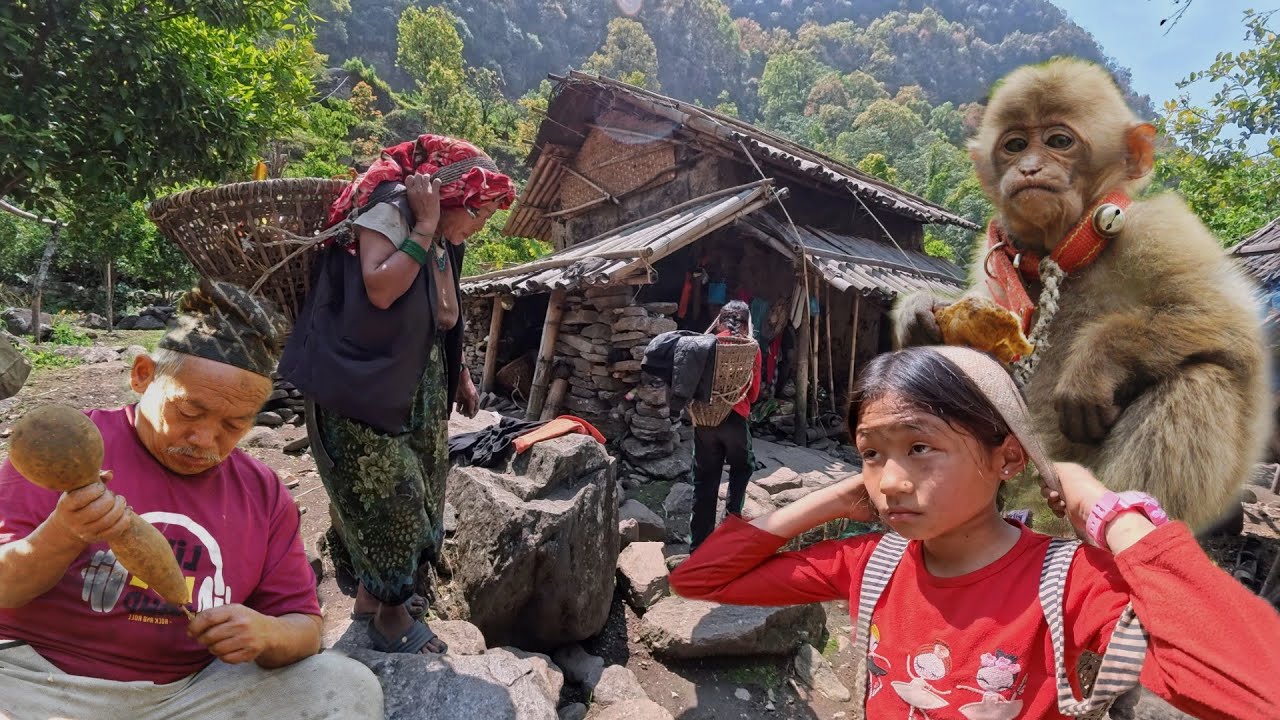 Village Life in Remote Mid-Hills of Nepal | Enjoying Duck Meat with Homemade Brew |