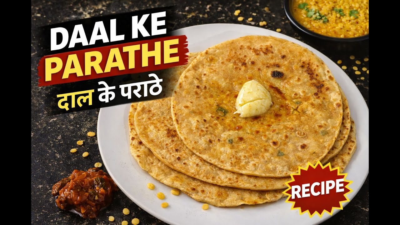 घर पर बनाएं दाल के पराठे | Chickpea Lentil Stuffed Bread | Quick & Healthy
