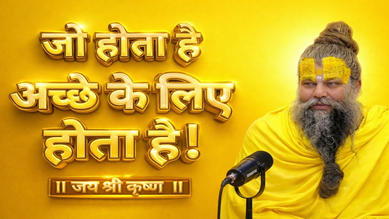 जो होता है अच्छे के लिए ही होता है | प्रेमानंद महाराज का जीवन बदलने वाला प्रवचन | Premanand Ji