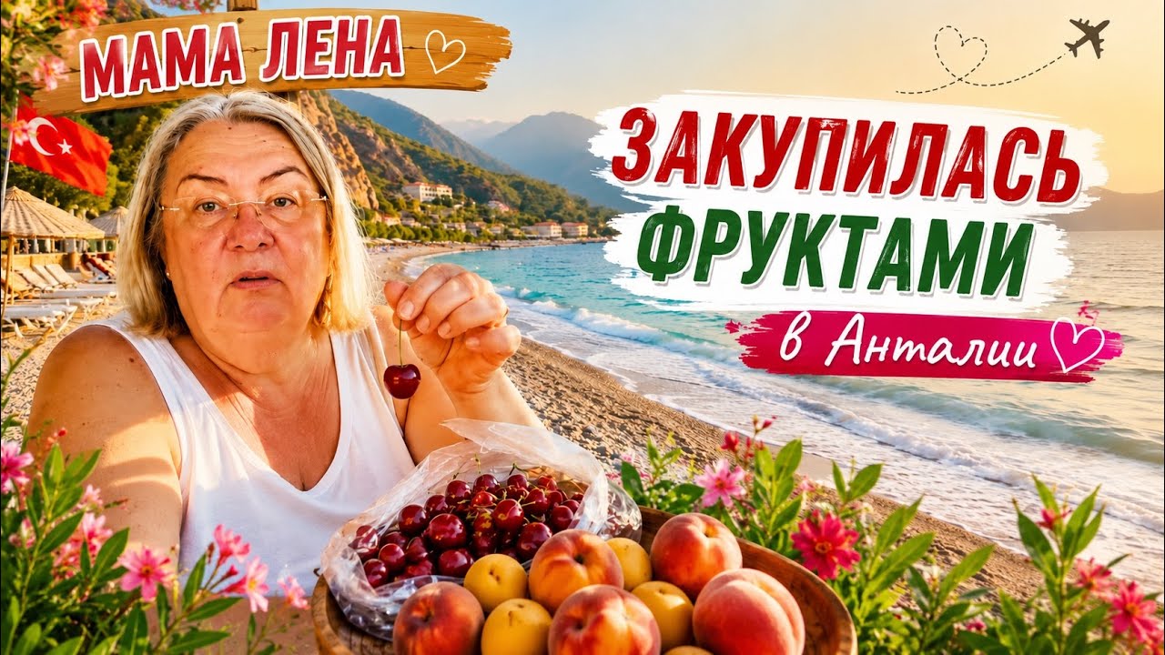 🍑 Фруктовый рай в Турции! Набрала полную тележку в 5M Migros