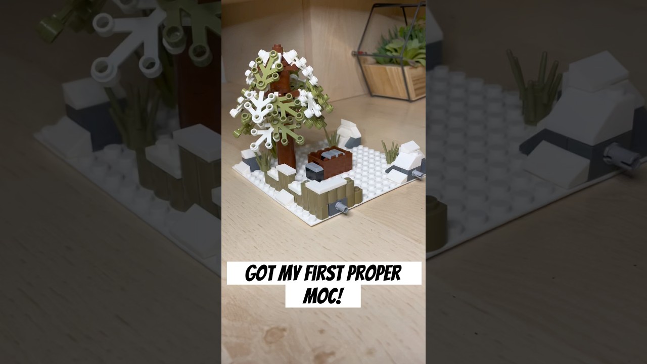 Lego ww2 snow moc with figures #lego #legoww2 #legowar #legomoc #legostopmotion #legobuild