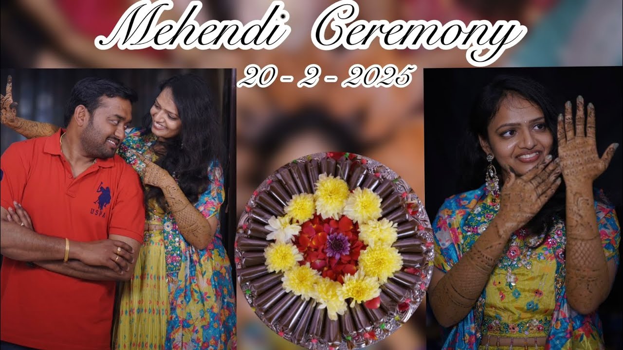 Our Mehendi Ceremony With Family 🥰#Mani ❤️Divya