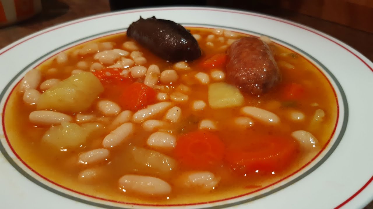ALUBIAS blancas la receta tradicional de la ABUELA, potaje de chícharos
