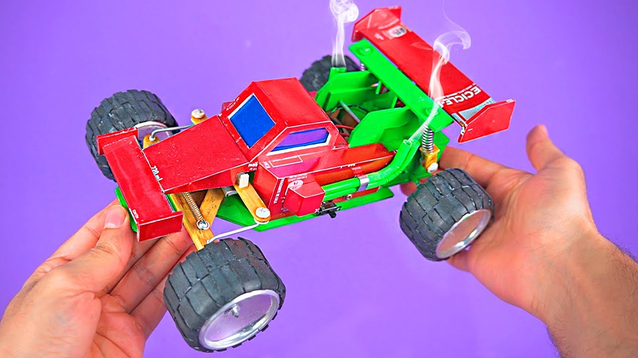 Build an Incredible RC Racing Car from Soda Cans  DIY Project