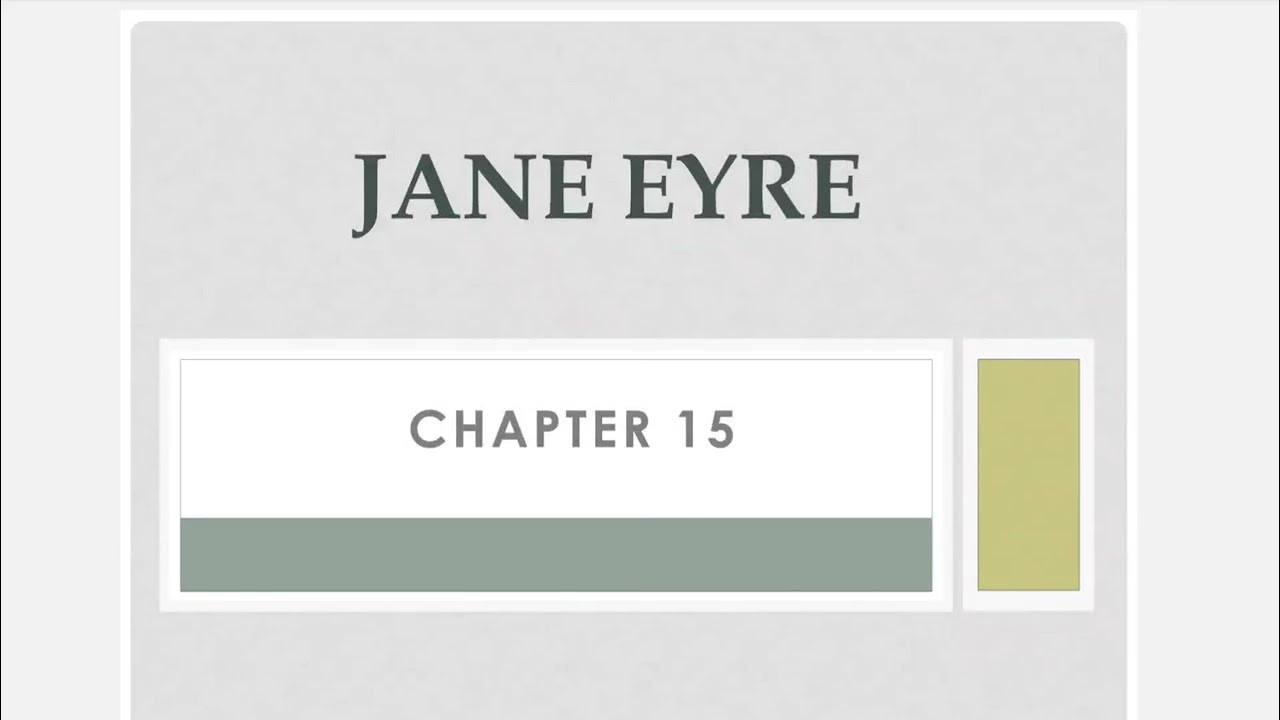 شرح chapter 15 من قصة Jane Eyre للصف الثالث الإعدادي