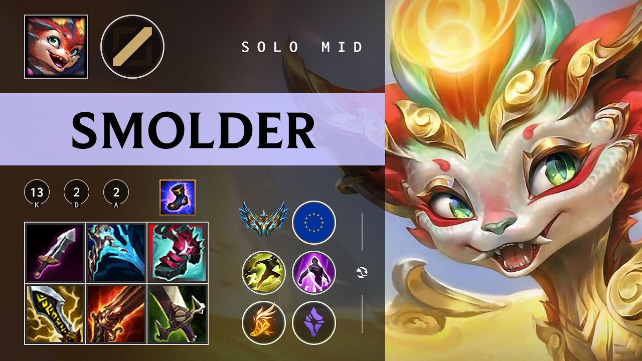 Smolder Mid vs Malzahar - EUW Challenger Patch 26.03