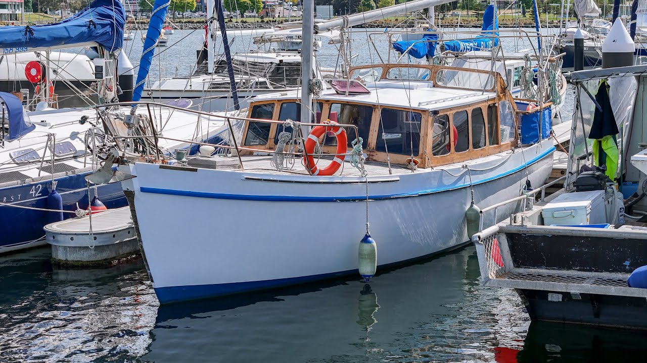 FOR SALE: Custom 40ft Tasmanian Huon Pine Timber Motor Sailer 