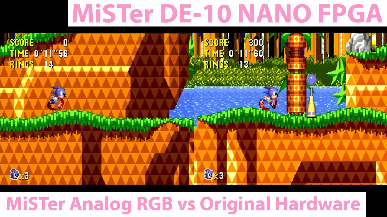 MiSTer FPGA DE-10 Nano - Analog RGB Video Quality Compared to Original Consoles - SNES / Sega