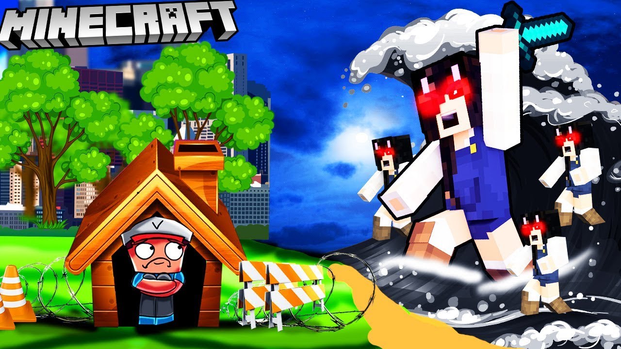 BAZA VS BELLA.EXE TSUNAMI - MINECRAFT TSUNAMI CHALLENGE | Vito VS Bella